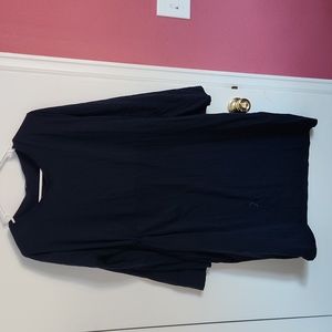 Long sleeve blue dress